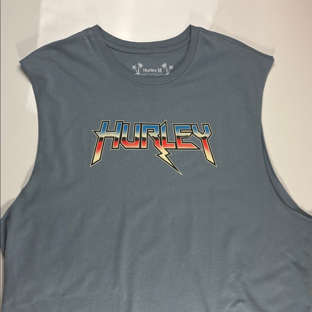 LIKE NEW HURLEY Liberty muscle tee graphic tank top. no visible signs of wear